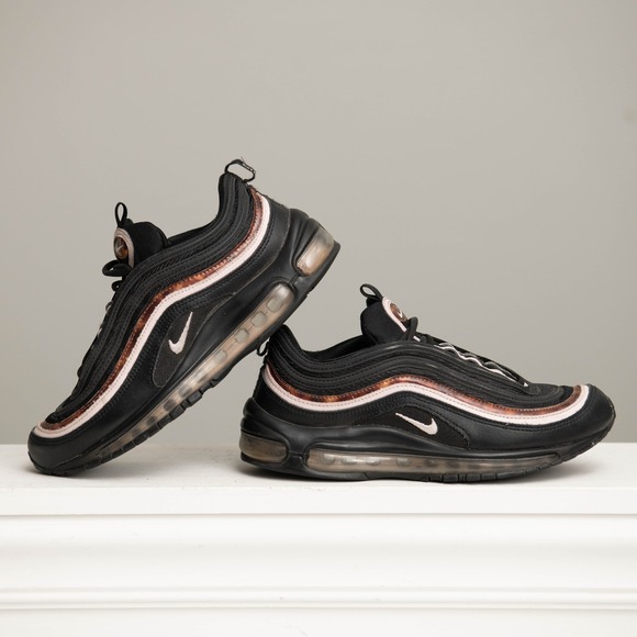 Nike Shoes - Nike Air Max 97 W Sz 8 "WoodGrain" Black Rose Gold Athletic Streetwear‎ Sneakers